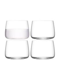 Waterglazen Metropolitan, 4 stuks, Glas, Transparant, Ø 9 x H 7 cm, 360 ml