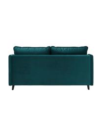 Sofa rozkładana z aksamitu Loft (3-osobowa), Tapicerka: 100% aksamit poliestrowy , Nogi: metal lakierowany, Szmaragdowy, S 191 x G 100 cm