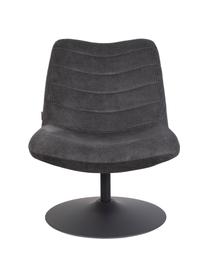 Fotel wypoczynkowy Bubba, Tapicerka: 90% poliester, 10% nylon , Ciemny szary, S 67 x G 81 cm