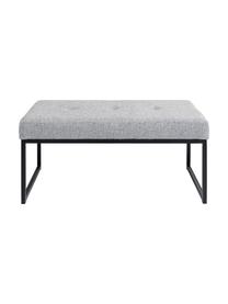 Banco tapizado Smart Dolce, Tapizado: 100% poliéster Alta resis, Estructura: acero con pintura en polv, Estructura: madera contrachapada, Tejido gris claro, An 90 x Al 40 cm