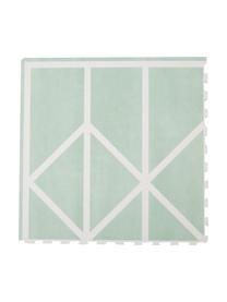 Uitbreidbare speelmatset Nordic, 18-delig, Schuimstof (EVAC), vrij van schadelijke stoffen, Groen, crèmekleurig, B 120 x L 180 cm