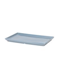 Kameninový servírovací talíř Eli, Kamenina, Modrá, D 20 cm, Š 12 cm