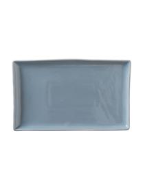Kameninový servírovací talíř Eli, Kamenina, Modrá, D 20 cm, Š 12 cm