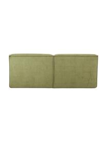 Cama tapizada en pana Lennon, Tapizado: pana (98% poliéster, 2% p, Estructura: madera de pino maciza con, Patas: madera con certificado FS, Pana verde, An 140 x L 200 cm