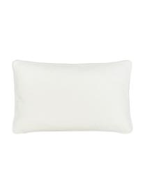 Effen fluwelen kussenhoes Dana in crèmewit, 100% katoenfluweel, Crèmewit, B 30 x L 50 cm