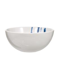 Porcelánová mísa na cereálie s akvarelovým dekorem Amaya, 2 ks, Porcelán, Bílá, modrá, Ø 15 cm, V 6 cm