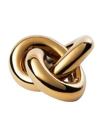 Deko-Objekt Knot aus Keramik in Goldfarben, Keramik, Goldfarben, glänzend, B 19 x H 9 cm