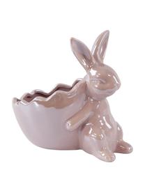 Deko-Schale Glossy, Porzellan, Altrosa, glänzend, B 18 x H 16 cm