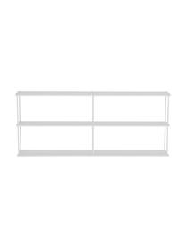 Scaffale da parete Lydney, Acciaio verniciato a polvere, Bianco, Larg. 80 x Alt. 32 cm