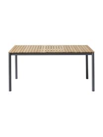 Záhradný stôl s tíkovou doskou Mood, Tíkové drevo, antracitová, Š 208 x H 100 cm