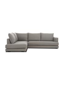 Sofá rinconera Tribeca, Tapizado: poliéster Alta resistenci, Asiento: relleno de espuma, materi, Estructura: madera de pino maciza, Patas: madera de haya maciza pin, Tejido gris oscuro, An 274 x F 192 cm, chaise longue izquierda
