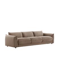 Divano 3 posti Molton, Rivestimento: 100% polipropilene Con 23, Struttura: legno di pino massiccio, , Piedini: plastica, Tessuto taupe, Larg. 264 x Prof. 92 cm