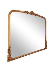 Barock-Wandspiegel Fabricio, Rahmen: Mitteldichte Holzfaserpla, Rückseite: Mitteldichte Holzfaserpla, Spiegelfläche: Spiegelglas, Goldfarben, B 100 x H 85 cm