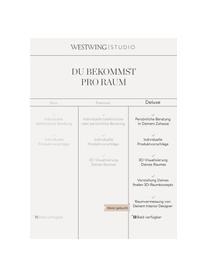 Deluxe Beratung für deinen Wohnbereich, Digitaler Gutschein.
Nach Erhalt Deiner Bestellung, wirst Du zeitnah von uns kontaktiert und vereinbaren Dein telefonisches Beratungsgespräch mit Deinem persönlichen Interior Designer., Bunt, Wohnbereich(e)