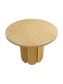 Okrągły stół do jadalni z fornirem z drewna dębowego Soft, Płyta pilśniowa średniej gęstości (MDF) z fornirem z drewna dębowego z certyfikatem FSC, Jasne drewno naturalne, Ø 98 x W 74 cm