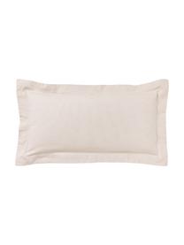 Flanell-Kissenbezug Laia mit Stehsaum, Webart: Flanell Flanell ist ein k, Beige, B 40 x L 80 cm