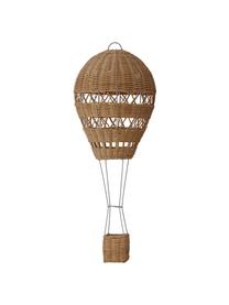 Ručně vyrobená závěsná dekorace z ratanu Huggi, Ratan, Světle hnědá, Š 25 cm, V 60 cm