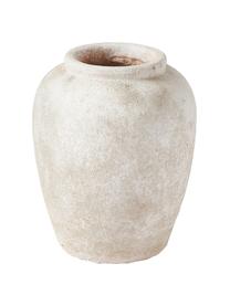 Bodenvase Leana mit Sand-Finish, Terrakotta, Cremeweiß, Ø 26 x H 32 cm