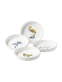 Geschirr-Set Flamboyant, 4 Personen (12-tlg.), Porzellan, Bunt mit Goldrand, Ø 26 x H 3 cm