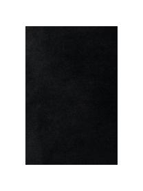 Houten stoel Brandon met gestoffeerde fluwelen zitvlak, Bekleding: 100% polyester fluweel, Frame: essenhout, massief, gelak, Zitvlak: multiplex, Zwart, B 46 x D 45 cm