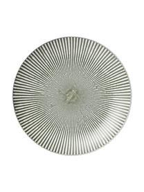 Assiette plate céramique Abella, 2 pièces, Vert, blanc