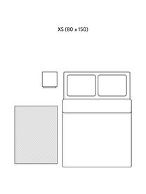 Handgewebter Baumwollteppich Luise, Flor: 100 % Baumwolle, Grautöne, Brauntöne, B 80 x L 150 cm (Größe XS)
