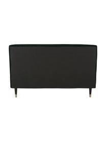 Gestoffeerd fluwelen bed Nova in donkergroen, Frame: massief grenenhout, multi, Bekleding: 370 g/m² polyester fluwee, Poten: massief gelakt rubberhout, Fluweel donkergroen, 180 x 200 cm
