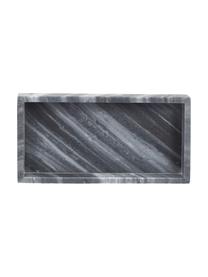 Kleines Deko-Marmor-Tablett Venice in Grau, Marmor, Grau, B 30 x T 15 cm