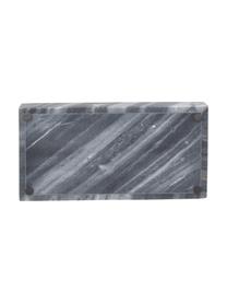 Kleines Deko-Marmor-Tablett Venice in Grau, Marmor, Grauer Marmor, B 30 x T 15 cm