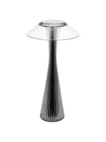 Malá přenosná LED stolní lampa Space, Umělá hmota, Černá, Ø 15 cm, V 30 cm