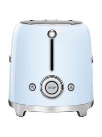 Kompakt Toaster 50's Style, Edelstahl, lackiert, Pastellblau, glänzend, B 31 x H 20 cm