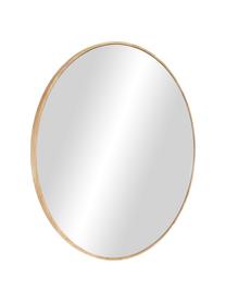 Specchio rotondo da parete con cornice in legno marrone Avery, Cornice: legno di quercia certific, Superficie dello specchio: lastra di vetro, Marrone, Ø 72 x Prof. 2 cm