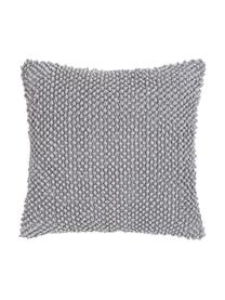 Kissenhülle Indi mit strukturierter Oberfläche in Grau, 100% Baumwolle, Hellgrau, 45 x 45 cm