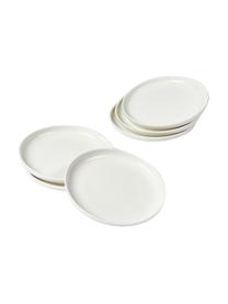 Plato postre de porcelana Nessa, 2 uds., Porcelana dura de alta calidad, Blanco, Ø 19 cm