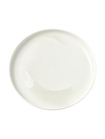Porseleinen dessertborden Nessa, 2 stuks, Hoogwaardig hard porselein, Wit, Ø 19 cm