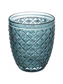 Komplet szklanek Castle, 6 elem., Szkło, Odcienie turkusowego, odcienie liliowego, Ø 8 x W 10 cm