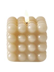 Świeca LED zasilana na baterie Bolle, Wosk, tworzywo sztuczne, Kremowobiały, S 8 x W 10 cm