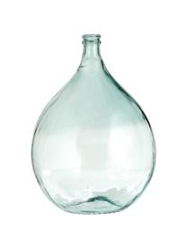 Bodenvase Drop aus recyceltem Glas, Recyceltes Glas, Hellblau, Ø 40 x H 56 cm