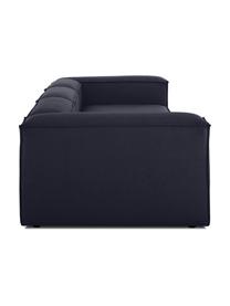 Sofá modular Lennon (4 plazas), Tapizado: 100% poliéster Alta resis, Estructura: madera de pino maciza, ma, Patas: plástico, Tejido azul oscuro, An 327 x F 119 cm
