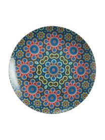 Serviesset Marrakech van porselein, 6 personen (18-delig), Porselein, Multicolour, Set met verschillende formaten