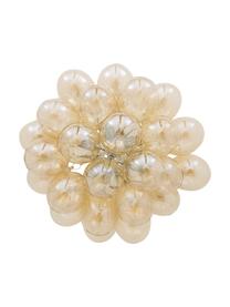 Plafón de vidrio Gross, Anclaje: níquel cromado, Ámbar, Ø 50 x Al 27 cm