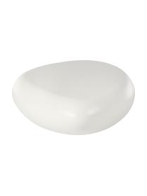 Ovaler Couchtisch Pietra in Stein-Form, Glasfaserkunststoff, lackiert, Weiß, B 116 x T 77 cm