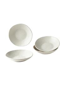 Piatto fondi Marlee 4 pz., Terracotta, Bianco crema, Ø 24 x Alt. 5 cm