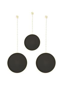 Rundes Wandspiegel-Set Dima mit goldfarbenem Metallrahmen, 3-tlg., Rahmen: Metall, beschichtet, Spiegelfläche: Spiegelglas, Goldfarben, Set mit verschiedenen Größen