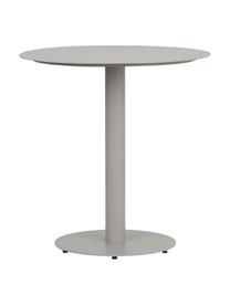 Tavolo da giardino in metallo Troy, Metallo rivestito, Grigio chiaro, Ø 70 x Alt. 72 cm