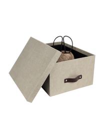 Scatola Gustav II 2 pz, Scatola: tela, cartone rigido (100, Beige, Larg. 23 x Alt. 15 cm