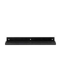 Półka ścienna z metalu Ledge, Metal powlekany, Czarny, S 43 x W 4 cm