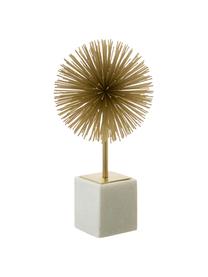 Dekoracja z marmurową podstawą Marball, Nogi: marmur, Nasada: odcienie złotego Nogi: biały marmur, W 30 cm