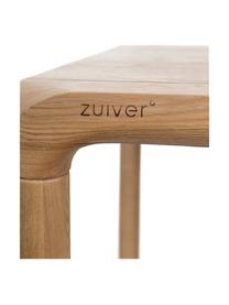 Eettafel Storm, Tafelblad: MDF, essenhoutfineer, Poten: essenhout, Essenhout, licht, B 180 x D 90 cm