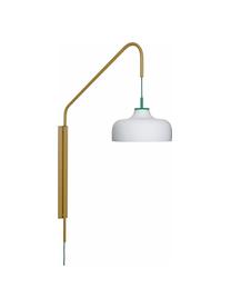 Applique avec abat-jour en verre Current, Blanc, jaune, prof. 71 x haut. 111 cm